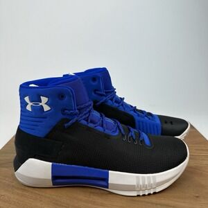 New Mens Under Armour Drive 4 TB Blue Basketball Athletic Sneakers Shoes Sz 7.5